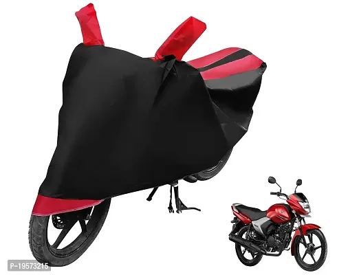 Euro Care Yamaha Saluto Bike Cover Waterproof Original / Saluto Cover Waterproof / Saluto bike Cover / Bike Cover Saluto Waterproof / Saluto Body Cover / Bike Body Cover Saluto With Ultra Surface Body Protection (Black, Red Look)-thumb0