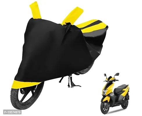 Euro Care TVS NTORQ Bike Cover Waterproof Original / NTORQ Cover Waterproof / NTORQ bike Cover / Bike Cover NTORQ Waterproof / NTORQ Body Cover / Bike Body Cover NTORQ With Ultra Surface Body Protection (Black, Yellow Look)