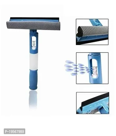 Auto Hub Adjustable Handle Glass Cleaning Wiper - Blue-thumb2