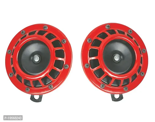 Auto Hub Red Grill Bike , Vehicle Horn - Pack of 2.