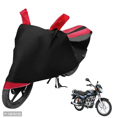 Auto Hub Bajaj CT 100 Bike Cover Waterproof Original / CT 100 Cover Waterproof / CT 100 bike Cover / Bike Cover CT 100 Waterproof / CT 100 Body Cover / Bike Body Cover CT 100 With Ultra Surface Body Protection (Black, Red Look)