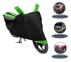 Euro Care Honda Activa 6G Bike Cover Waterproof Original / Activa 6G Cover Waterproof / Activa 6G bike Cover / Bike Cover Activa 6G Waterproof / Activa 6G Body Cover / Bike Body Cover Activa 6G With Ultra Surface Body Protection (Black, Green Look)-thumb3