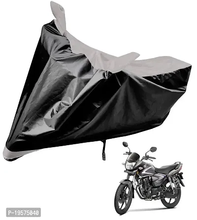 Auto Hub Honda CB Shine Bike Cover Waterproof Original / CB Shine Cover Waterproof / CB Shine bike Cover / Bike Cover CB Shine Waterproof / CB Shine Body Cover / Bike Body Cover CB Shine With Ultra Surface Body Protection (Black, Silver Look)