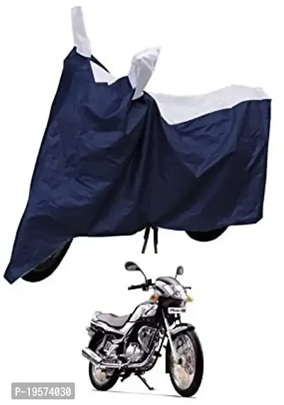 Auto Hub TVS Fiero F2 Bike Cover Waterproof Original / Fiero F2 Cover Waterproof / Fiero F2 bike Cover / Bike Cover Fiero F2 Waterproof / Fiero F2 Body Cover / Bike Body Cover Fiero F2 With Ultra Surface Body Protection (Navy, Silver Look)