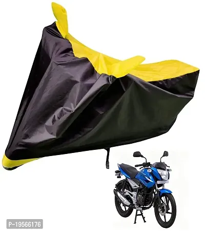 Auto Hub Bajaj XCD 125 Bike Cover Waterproof Original / XCD 125 Cover Waterproof / XCD 125 bike Cover / Bike Cover XCD 125 Waterproof / XCD 125 Body Cover / Bike Body Cover XCD 125 With Ultra Surface Body Protection (Black, Yellow Look)