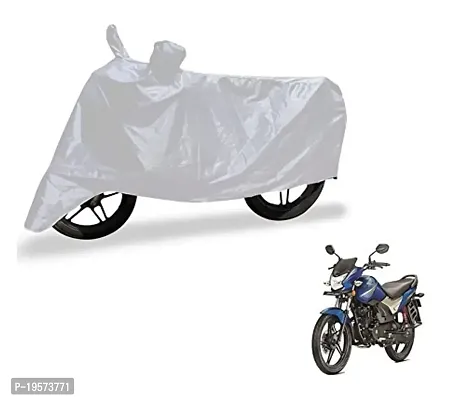 Auto Hub Honda CB Shine SP Bike Cover Waterproof Original / CB Shine SP Cover Waterproof / CB Shine SP bike Cover / Bike Cover CB Shine SP Waterproof / CB Shine SP Body Cover / Bike Body Cover CB Shine SP With Ultra Surface Body Protection (Silver Look)