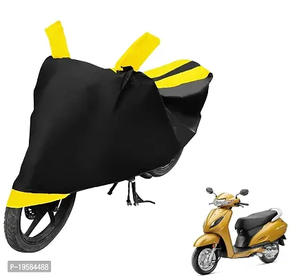 Euro Care Honda Activa 6G Bike Cover Waterproof Original / Activa 6G Cover Waterproof / Activa 6G bike Cover / Bike Cover Activa 6G Waterproof / Activa 6G Body Cover / Bike Body Cover Activa 6G With Ultra Surface Body Protection (Black, Yellow Look)