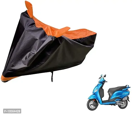 Auto Hub Hero Maestro Bike Cover Waterproof Original / Maestro Cover Waterproof / Maestro bike Cover / Bike Cover Maestro Waterproof / Maestro Body Cover / Bike Body Cover Maestro With Ultra Surface Body Protection (Black, Orange Look)