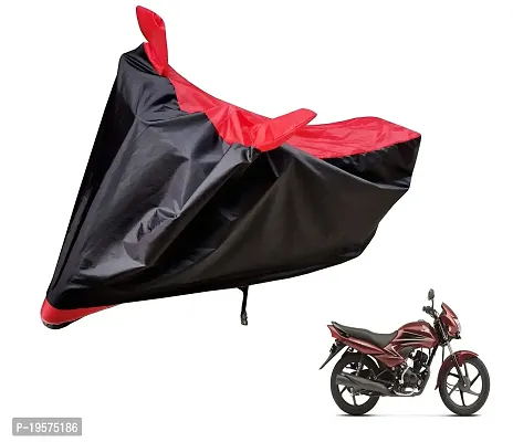 Auto Hub Honda Dream Yuga Bike Cover Waterproof Original / Dream Yuga Cover Waterproof / Dream Yuga bike Cover / Bike Cover Dream Yuga Waterproof / Dream Yuga Body Cover / Bike Body Cover Dream Yuga With Ultra Surface Body Protection (Black, Red Look)-thumb0