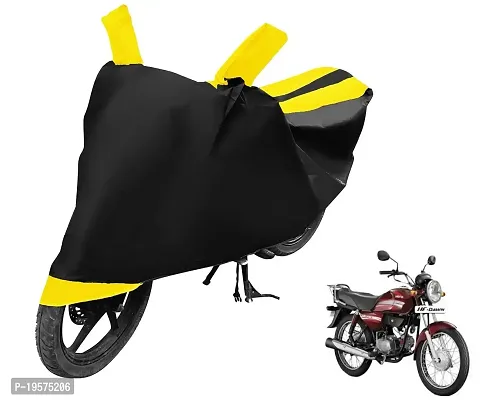 Auto Hub Hero HF Dawn Bike Cover Waterproof Original / HF Dawn Cover Waterproof / HF Dawn bike Cover / Bike Cover HF Dawn Waterproof / HF Dawn Body Cover / Bike Body Cover HF Dawn With Ultra Surface Body Protection (Black, Yellow Look)