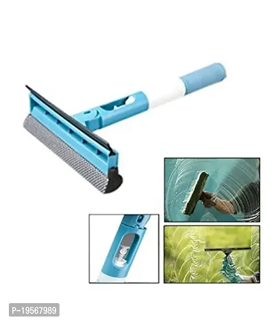 Auto Hub Adjustable Handle Glass Cleaning Wiper - Blue-thumb4