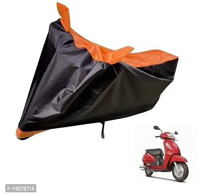 Auto Hub Suzuki Access SE Bike Cover Waterproof Original / Access SE Cover Waterproof / Access SE bike Cover / Bike Cover Access SE Waterproof / Access SE Body Cover / Bike Body Cover Access SE With Ultra Surface Body Protection (Black, Orange Look)