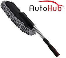 Auto Hub Microfiber Flexible Duster Car Wash, Car Cleaning Accessories, Microfiber, Brushes, Dry/Wet Home, Kitchen, Office Cleaning Brush with Expandable Handle-thumb2