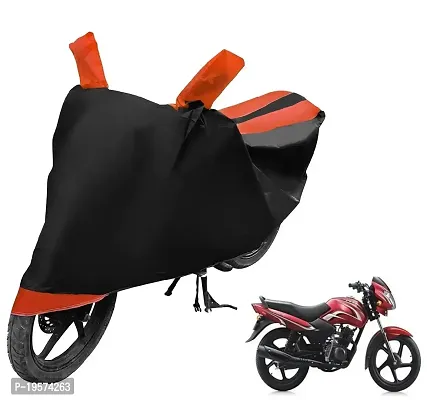 Auto Hub TVS Sport Bike Cover Waterproof Original / Sport Cover Waterproof / Sport bike Cover / Bike Cover Sport Waterproof / Sport Body Cover / Bike Body Cover Sport With Ultra Surface Body Protection (Black, Orange Look)