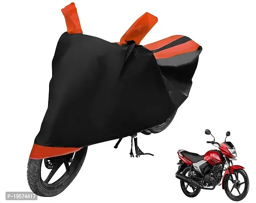 Euro Care Yamaha Saluto Bike Cover Waterproof Original / Saluto Cover Waterproof / Saluto bike Cover / Bike Cover Saluto Waterproof / Saluto Body Cover / Bike Body Cover Saluto With Ultra Surface Body Protection (Black, Orange Look)