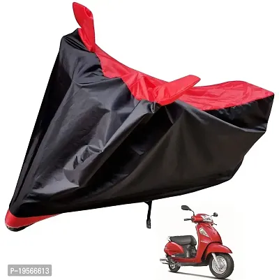 Auto Hub Suzuki Access SE Bike Cover Waterproof Original / Access SE Cover Waterproof / Access SE bike Cover / Bike Cover Access SE Waterproof / Access SE Body Cover / Bike Body Cover Access SE With Ultra Surface Body Protection (Black, Red Look)