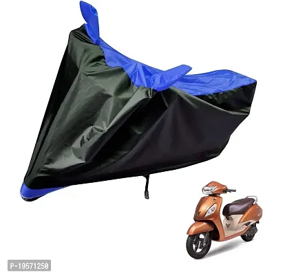 Auto Hub TVS Jupiter Bike Cover Waterproof Original / Jupiter Cover Waterproof / Jupiter bike Cover / Bike Cover Jupiter Waterproof / Jupiter Body Cover / Bike Body Cover Jupiter With Ultra Surface Body Protection (Black, Blue Look)