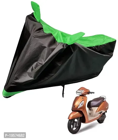 Auto Hub TVS Jupiter Bike Cover Waterproof Original / Jupiter Cover Waterproof / Jupiter bike Cover / Bike Cover Jupiter Waterproof / Jupiter Body Cover / Bike Body Cover Jupiter With Ultra Surface Body Protection (Black, Green Look)