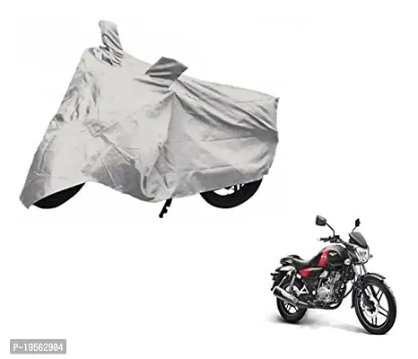 Auto Hub Bajaj Vikrant 150 Bike Cover Waterproof Original / Vikrant 150 Cover Waterproof / Vikrant 150 bike Cover / Bike Cover Vikrant 150 Waterproof / Vikrant 150 Body Cover / Bike Body Cover Vikrant 150 With Ultra Surface Body Protection (Silver Look)