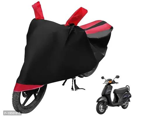 Auto Hub Activa Bike Cover Waterproof Original / Activa Cover Waterproof / Activa bike Cover / Bike Cover Activa Waterproof / Activa Body Cover / Bike Body Cover Activa With Ultra Surface Body Protection (Black, Red Look)