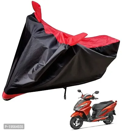 Auto Hub Honda Grazia Bike Cover Waterproof Original / Grazia Cover Waterproof / Grazia bike Cover / Bike Cover Grazia Waterproof / Grazia Body Cover / Bike Body Cover Grazia With Ultra Surface Body Protection (Black, Red Look)-thumb0