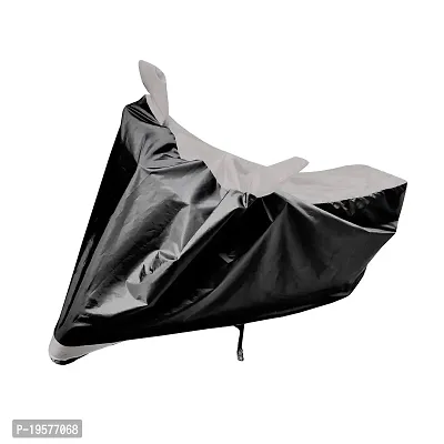 Auto Hub Honda Activa 125 Bike Cover Waterproof Original / Activa 125 Cover Waterproof / Activa 125 bike Cover / Bike Cover Activa 125 Waterproof / Activa 125 Body Cover / Bike Body Cover Activa 125 With Ultra Surface Body Protection (Black, Silver Look)-thumb5