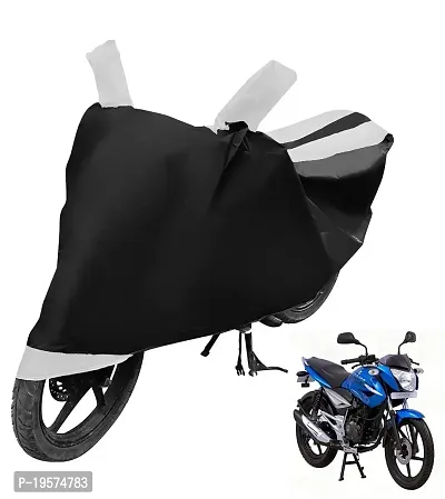 Auto Hub Bajaj XCD 125 Bike Cover Waterproof Original / XCD 125 Cover Waterproof / XCD 125 bike Cover / Bike Cover XCD 125 Waterproof / XCD 125 Body Cover / Bike Body Cover XCD 125 With Ultra Surface Body Protection (Black, White Look)