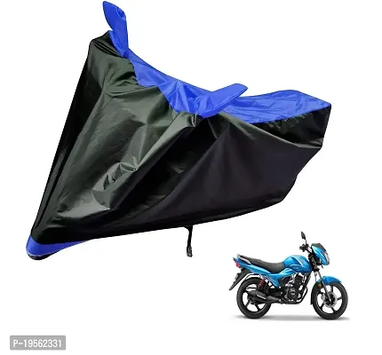 Auto Hub TVS Victor New Bike Cover Waterproof Original / Victor New Cover Waterproof / Victor New bike Cover / Bike Cover Victor New Waterproof / Victor New Body Cover / Bike Body Cover Victor New With Ultra Surface Body Protection (Black, Blue Look)-thumb0