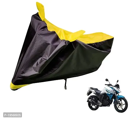 Auto Hub Yamaha FZ S Bike Cover Waterproof Original / FZ S Cover Waterproof / FZ S bike Cover / Bike Cover FZ S Waterproof / FZ S Body Cover / Bike Body Cover FZ S With Ultra Surface Body Protection (Black, Yellow Look)