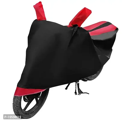 Euro Care Bike Cover Compatible with RC 200/RC 390, Water Resistant, Belt  Buckle, Mirror Pockets (Black, Red Look)-thumb5