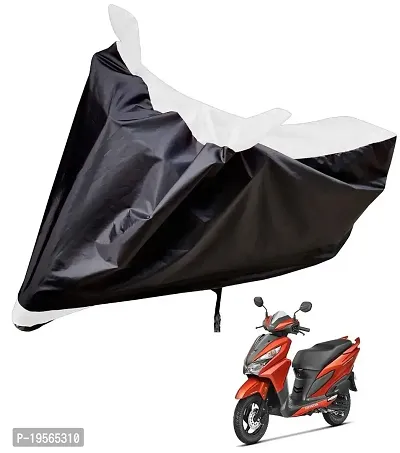 Auto Hub Honda Grazia Bike Cover Waterproof Original / Grazia Cover Waterproof / Grazia bike Cover / Bike Cover Grazia Waterproof / Grazia Body Cover / Bike Body Cover Grazia With Ultra Surface Body Protection (Black, White Look)