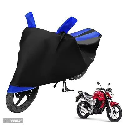 Auto Hub Yamaha FZ Bike Cover Waterproof Original/FZ Cover Waterproof/FZ Bike Cover/Bike Cover FZ Waterproof/FZ Body Cover/Bike Body Cover FZ with Ultra Surface Body Protection (Black, Blue Look)-thumb0