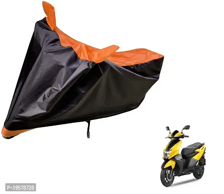 Auto Hub TVS NTORQ Bike Cover Waterproof Original / NTORQ Cover Waterproof / NTORQ bike Cover / Bike Cover NTORQ Waterproof / NTORQ Body Cover / Bike Body Cover NTORQ With Ultra Surface Body Protection (Black, Orange Look)