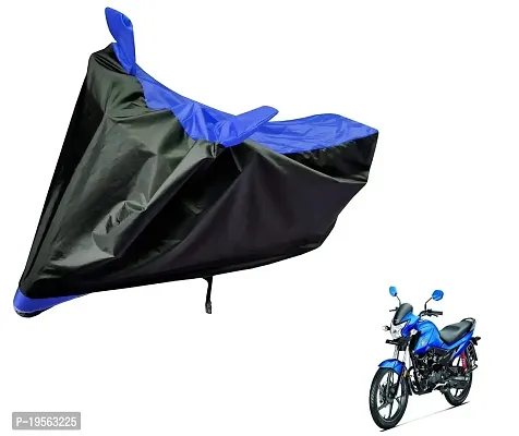 Auto Hub Honda Livo Bike Cover Waterproof Original / Livo Cover Waterproof / Livo bike Cover / Bike Cover Livo Waterproof / Livo Body Cover / Bike Body Cover Livo With Ultra Surface Body Protection (Black, Blue Look)-thumb0