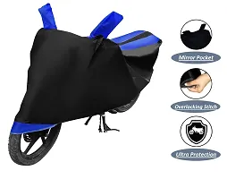 Auto Hub Water Resistant Bike Cover Cover for TVS Pep Plus (Black, Blue)-thumb1