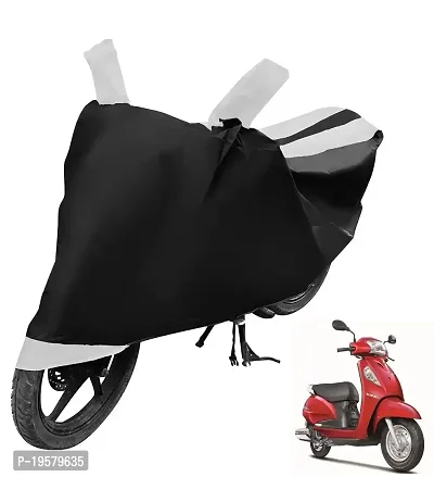 Auto Hub Suzuki Access SE Bike Cover Waterproof Original / Access SE Cover Waterproof / Access SE bike Cover / Bike Cover Access SE Waterproof / Access SE Body Cover / Bike Body Cover Access SE With Ultra Surface Body Protection (Black, White Look)