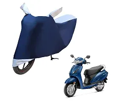 Auto Hub Bajaj Pulsar 150 Bike Cover Waterproof Original / Pulsar 150 Cover Waterproof / Pulsar 150 bike Cover / Bike Cover Pulsar 150 Waterproof / Pulsar 150 Body Cover / Bike Body Cover Pulsar 150 With Ultra Surface Body Protection (Navy, Silver Look)-thumb2