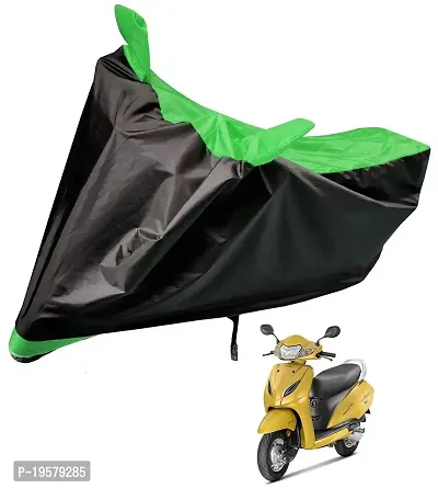 Auto Hub Honda Activa 5G Bike Cover Waterproof Original / Activa 5G Cover Waterproof / Activa 5G bike Cover / Bike Cover Activa 5G Waterproof / Activa 5G Body Cover / Bike Body Cover Activa 5G With Ultra Surface Body Protection (Black, Green Look)