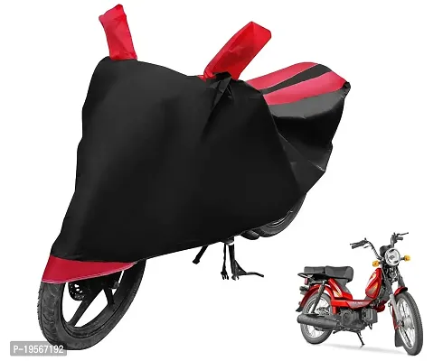 Auto Hub TVS Super XL Bike Cover Waterproof Original / Super XL Cover Waterproof / Super XL bike Cover / Bike Cover Super XL Waterproof / Super XL Body Cover / Bike Body Cover Super XL With Ultra Surface Body Protection (Black, Red Look)