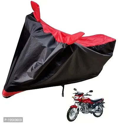 Auto Hub Hero Honda Ambition Bike Cover Waterproof Original / Ambition Cover Waterproof / Ambition bike Cover / Bike Cover Ambition Waterproof / Ambition Body Cover / Bike Body Cover Ambition With Ultra Surface Body Protection (Black, Red Look)