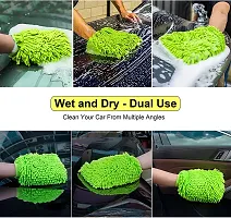 Auto Hub Microfiber Cleaning Washing Hand Glove Duster-thumb3