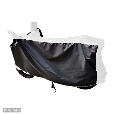 Auto Hub Bajaj Pulsar 180 Bike Cover Waterproof Original / Pulsar 180 Cover Waterproof / Pulsar 180 bike Cover / Bike Cover Pulsar 180 Waterproof / Pulsar 180 Body Cover / Bike Body Cover Pulsar 180 With Ultra Surface Body Protection (Black, White Look)-thumb4