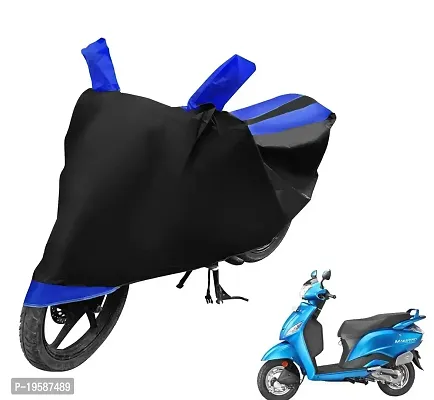 Auto Hub Hero Maestro Bike Cover Waterproof Original / Maestro Cover Waterproof / Maestro bike Cover / Bike Cover Maestro Waterproof / Maestro Body Cover / Bike Body Cover Maestro With Ultra Surface Body Protection (Black, Blue Look)-thumb0