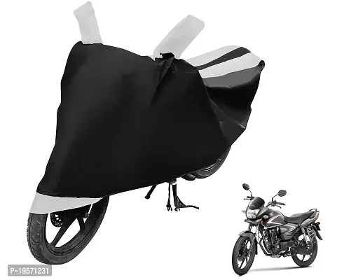 Auto Hub Honda CB Shine Bike Cover Waterproof Original / CB Shine Cover Waterproof / CB Shine bike Cover / Bike Cover CB Shine Waterproof / CB Shine Body Cover / Bike Body Cover CB Shine With Ultra Surface Body Protection (Black, White Look)