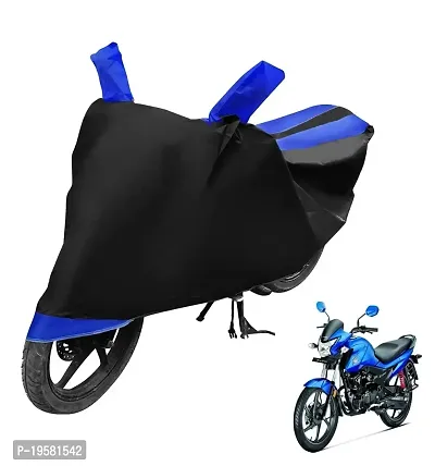 Auto Hub Livo Bike Cover Waterproof Original / Livo Cover Waterproof / Livo bike Cover / Bike Cover Livo Waterproof / Livo Body Cover / Bike Body Cover Livo With Ultra Surface Body Protection (Black, Blue Look)