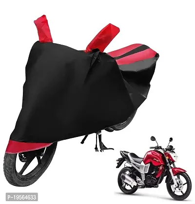 Auto Hub Yamaha FZ Bike Cover Waterproof Original/FZ Cover Waterproof/FZ Bike Cover/Bike Cover FZ Waterproof/FZ Body Cover/Bike Body Cover FZ with Ultra Surface Body Protection (Black, Red Look)