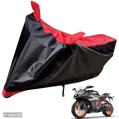 Auto Hub KTM RC 390 Bike Cover Waterproof Original / KTM RC 390 Cover Waterproof / KTM RC 390 bike Cover / Bike Cover KTM RC 390 Waterproof / KTM RC 390 Body Cover / Bike Body Cover KTM RC 390 With Ultra Surface Body Protection (Black, Red Look)