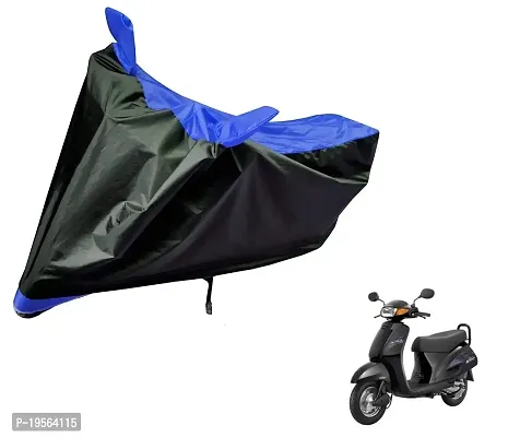 Auto Hub Honda Activa 6G Bike Cover Waterproof Original / Activa 6G Cover Waterproof / Activa 6G bike Cover / Bike Cover Activa 6G Waterproof / Activa 6G Body Cover / Bike Body Cover Activa 6G With Ultra Surface Body Protection (Black, Blue Look)-thumb0