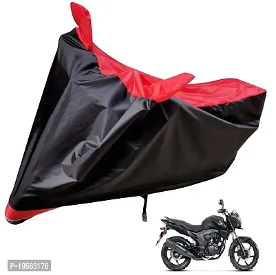 Auto Hub Honda CB Trigger Bike Cover Waterproof Original / CB Trigger Cover Waterproof / CB Trigger bike Cover / Bike Cover CB Trigger Waterproof / CB Trigger Body Cover / Bike Body Cover CB Trigger With Ultra Surface Body Protection (Black, Red Look)-thumb0