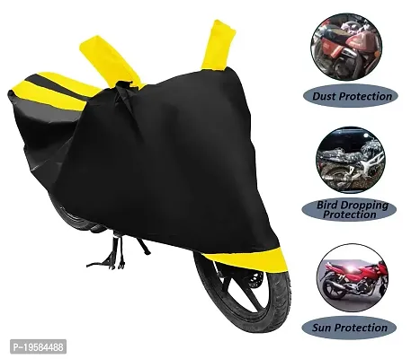 Euro Care Honda Activa 6G Bike Cover Waterproof Original / Activa 6G Cover Waterproof / Activa 6G bike Cover / Bike Cover Activa 6G Waterproof / Activa 6G Body Cover / Bike Body Cover Activa 6G With Ultra Surface Body Protection (Black, Yellow Look)-thumb4